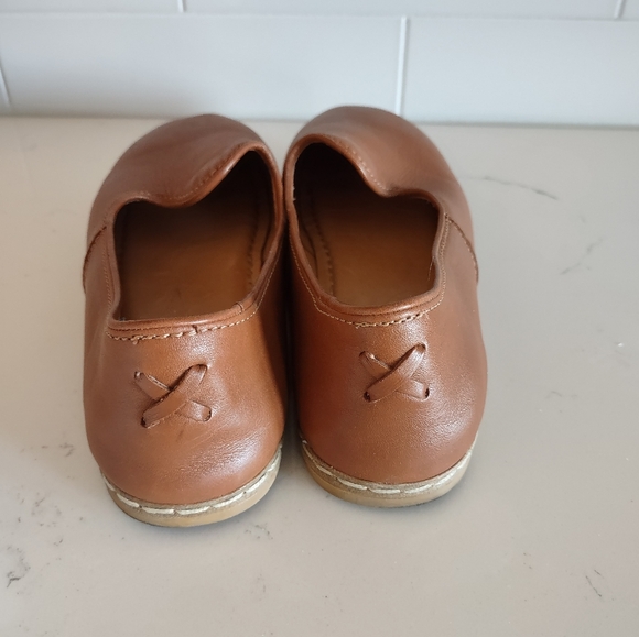 Charix Shoes Womens Size 41 / 9.5 US Camel Brown Loafers Slip On Flats Leather - Picture 3 of 8